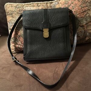 Burberry Satchel Black Vintage Bag Shoulder Bag Rare